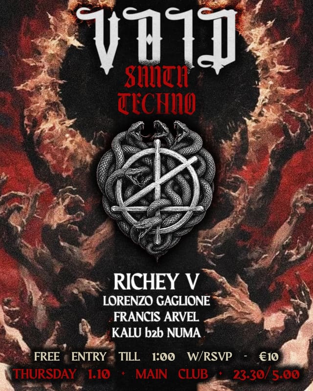 Locandina VOID - SANTA TECHNO