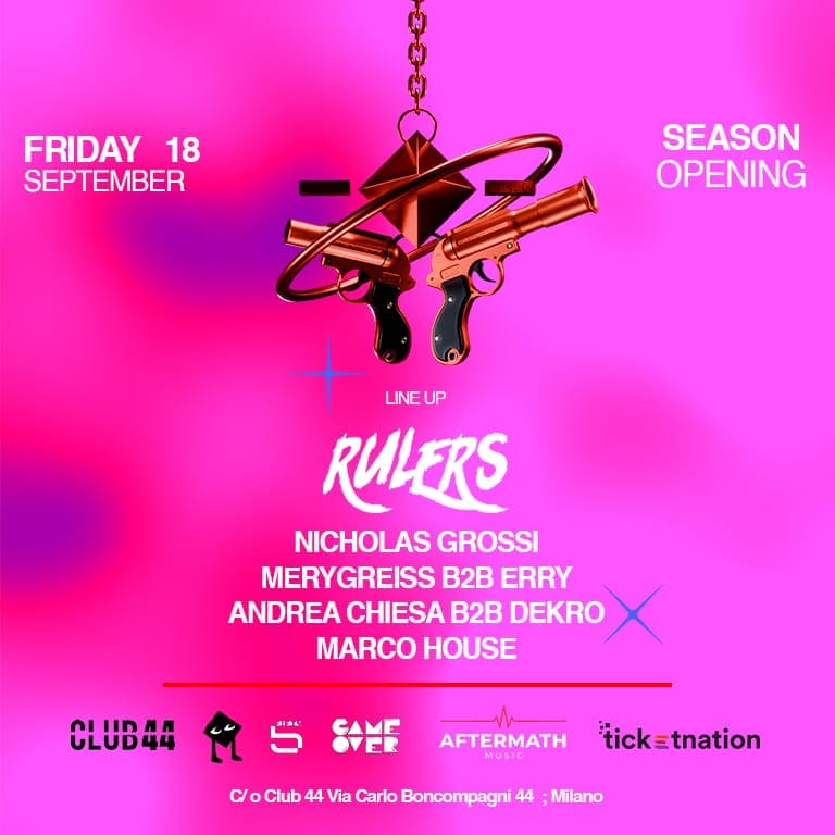 Locandina Gang's Affairs // Season Opening // Guest RULERS!